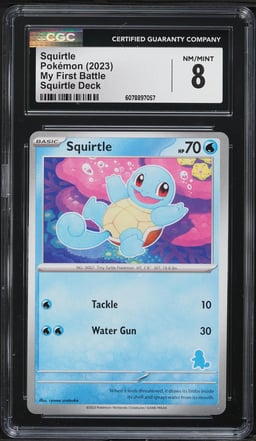 2023 Pokemon Scarlet & Violet My First Battle Deck Squirtle CGC 8 NM-MT