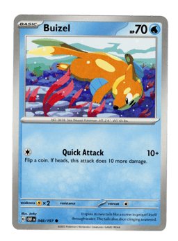 2023 Buizel #48 Obsidian Flames