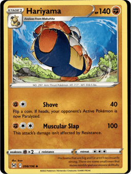 2022 Hariyama #98 Lost Origin