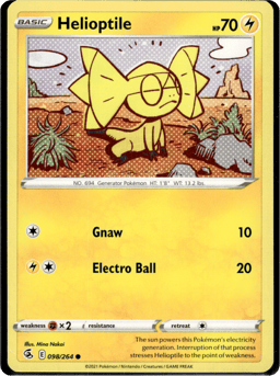 2021 Helioptile #98 Fusion Strike