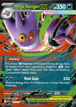 2025 Mega Gengar ex #56 Phantasmal Flames