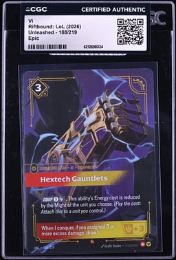 2026 Riftbound: LoL Unleashed Epic Vi #188 CGC AUTH
