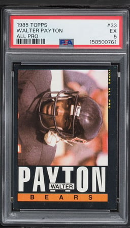 1985 Topps All Pro Walter Payton #33 PSA 5 EX
