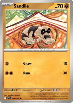2023 Sandile #115 Scarlet & Violet