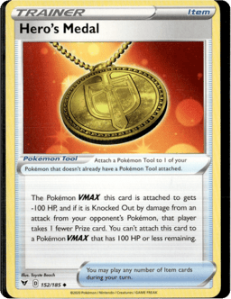 2020 Hero's Medal #152 Vivid Voltage