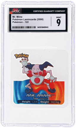 2006 Pokemon Lamincards Mr. Mime #122 CGC 9