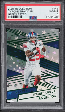 2025 Panini Revolution Green Astro Tyrone Tracy Jr. /699 #148 PSA 8 NM-MT
