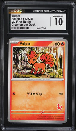 2023 Pokemon Scarlet & Violet My First Battle Charmander Deck Vulpix CGC 10 GEM