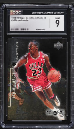 1998 Black Diamond Michael Jordan #3 CGC 9 MINT