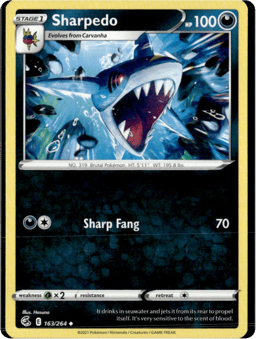 2021 Sharpedo #163 Fusion Strike