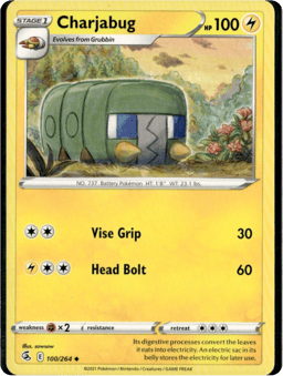 2021 Charjabug #100 Fusion Strike