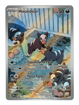 2023 Houndour #204 Obsidian Flames