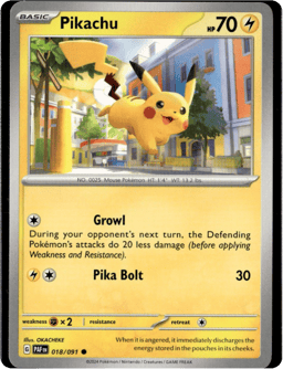 2024 Pikachu #18 Paldean Fates