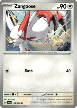 2023 Zangoose #146 Scarlet & Violet
