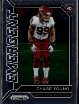 2020 Chase Young #15 Prizm Emergent