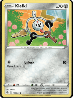 2021 Klefki #186 Fusion Strike