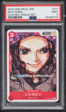 2023 One Piece Japanese Film Red Finale Set Nico Robin #OP01-017 PSA 9 MINT