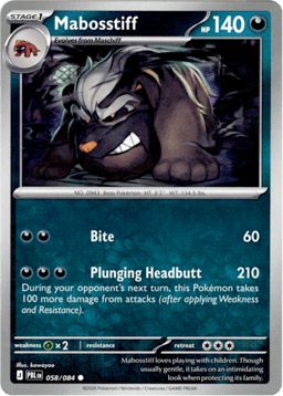 2026 Mabosstiff #58 Pitch Black