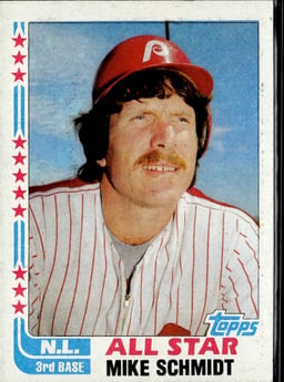 1982 Mike Schmidt #339 Baseball