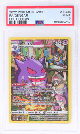 2022 Pokemon Sword and Shield Lost Origin Trainer Gallery Gengar #TG06 PSA 9