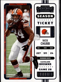 2022 Nick Chubb #24 Contenders