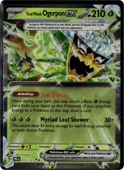 2025 Teal Mask Ogerpon ex #12 Prismatic Evolutions