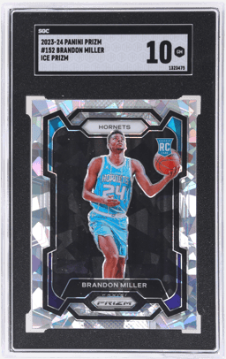 2023 Panini Prizm Ice Prizm Brandon Miller #152 SGC 10