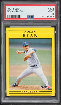 1991 Fleer Nolan Ryan #302 PSA 9 MINT