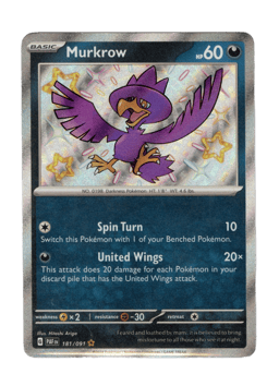 2024 Murkrow #181 Paldean Fates