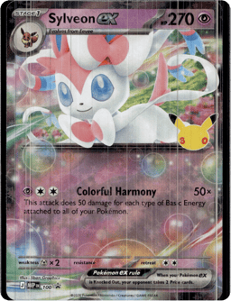 2025 Sylveon ex #100 Mega Evolution Black Star Promos