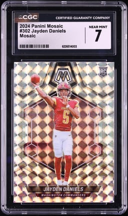 2024 Panini Mosaic Prizm Jayden Daniels ROOKIE #302 CGC 7 NRMT