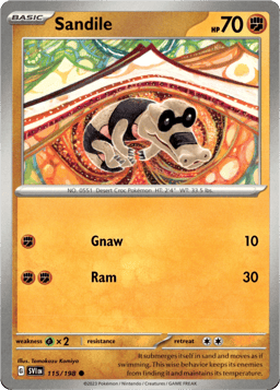 2023 Sandile #115 Scarlet & Violet