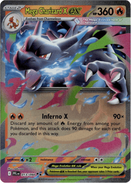 2025 Mega Charizard X ex #13 Phantasmal Flames