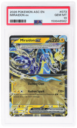 2026 Pokemon Mega Evolution Ascended Heroes Miraidon Ex #073 PSA 10