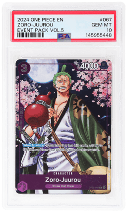 2024 One Piece Promo Event Pack Volume 5 Zoro Juurou #OP05067 PSA 10