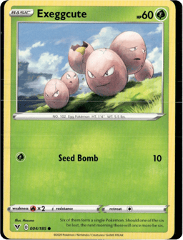 2020 Exeggcute #4 Vivid Voltage