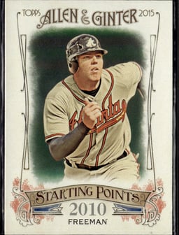 2015 Freddie Freeman #SP-5 Allen & Ginter Starting Points