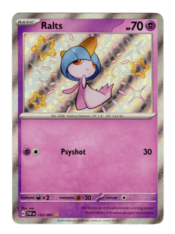 2024 Ralts #153 Paldean Fates
