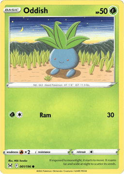 2022 Oddish #1 Lost Origin