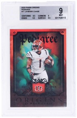2023 Panini Origins Pedigree Ja'Marr Chase #PED-11 BGS 9