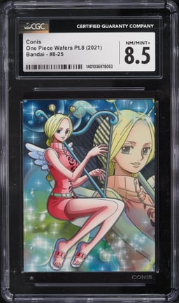 2021 One Piece Japanese Wafers Part 8 Bandai Conis #8-25 CGC 8.5 NM-MT+
