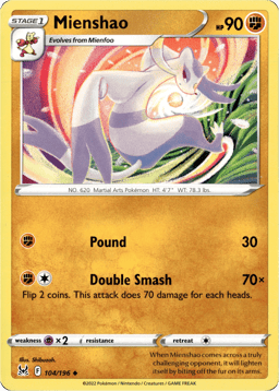 2022 Mienshao #104 Lost Origin