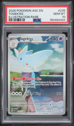 2026 Pokemon Mega Evolution Ascended Heroes IR Togekiss #235 PSA 10 GEM MINT