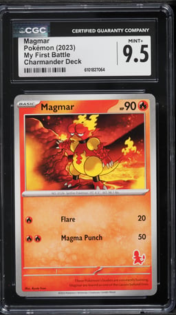2023 Pokemon My First Battle Charmander Deck Magmar CGC 9.5 MINT+