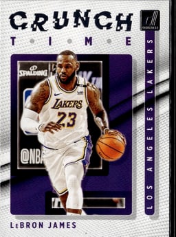 2021 LeBron James #10 Donruss Crunch Time