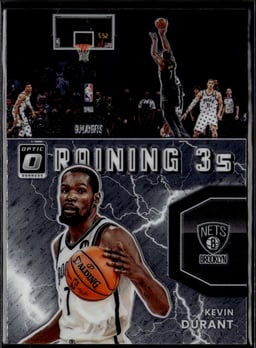 2021 Kevin Durant #10 Donruss Optic Raining 3s