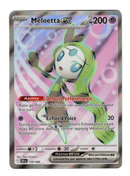 2025 Meloetta ex #159 Black Bolt