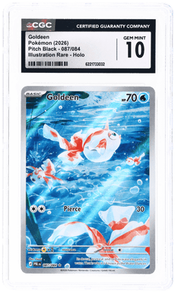 2026 Pokemon Mega Evolution Pitch Black Illustration Rare Goldeen #087 CGC 10