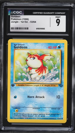 1999 Pokemon Jungle 1st Edition Goldeen #53 CGC 9 MINT
