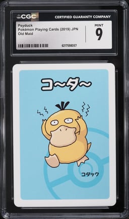2019 Pokemon Japanese Playing Cards Old Maid Psyduck CGC 9 MINT